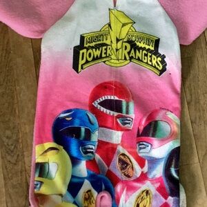 Vintage POWER RANGERS Fleece Sleeper Deadstock NWT PINK FOOTIE JAMMIES 1994
